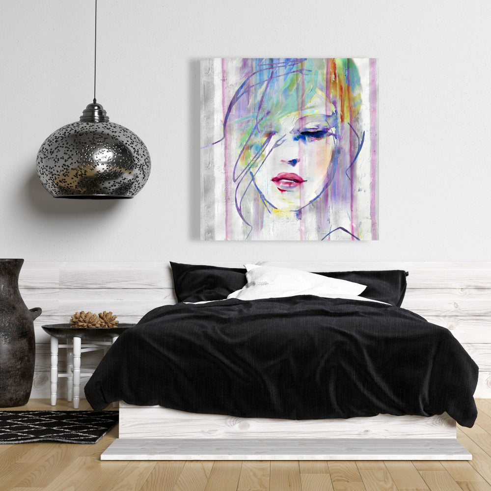 Abstract Beauty Gray Canvas - Home Decor Figurative Art