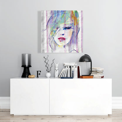 Abstract Beauty Gray Canvas - Home Decor Figurative Art