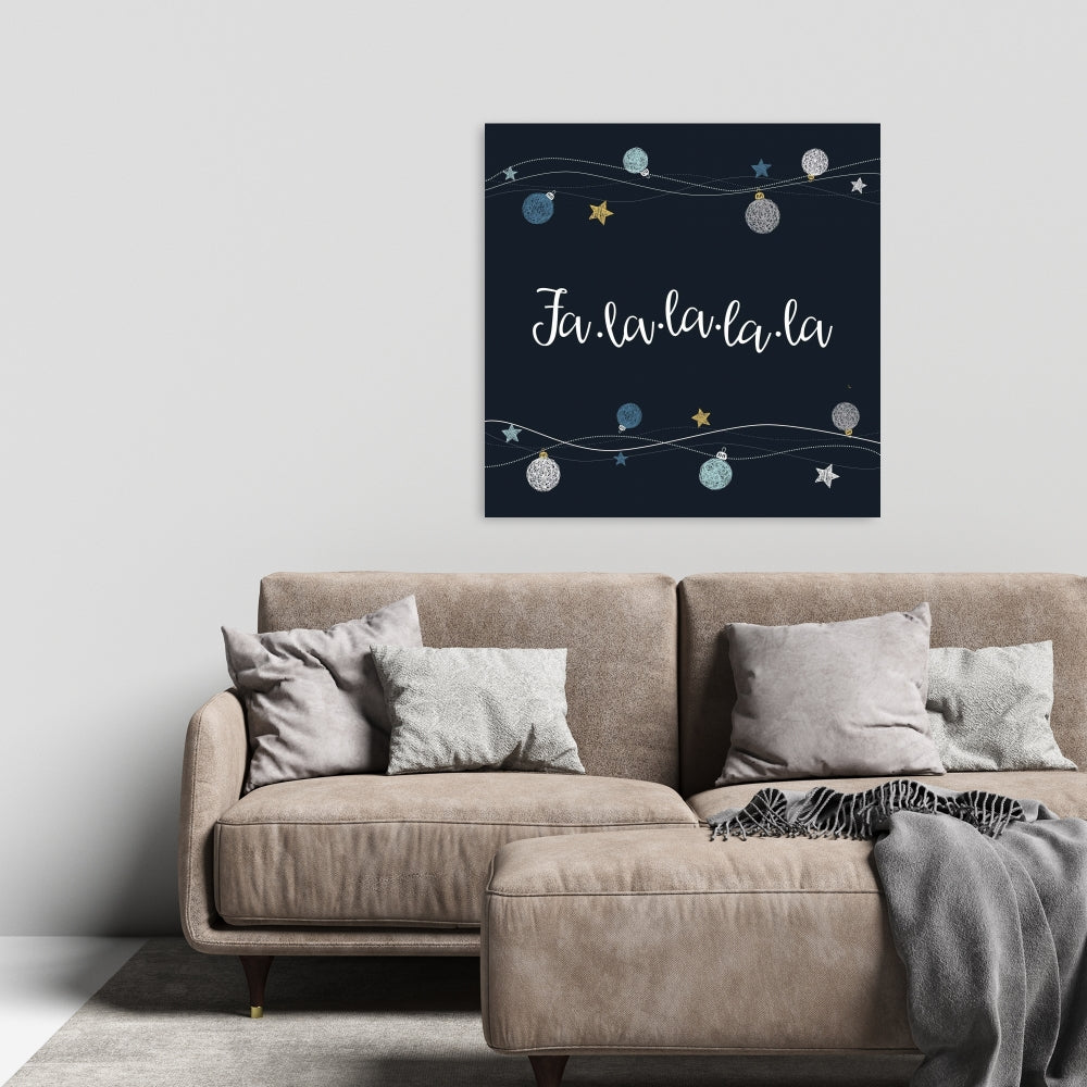 Christmas Ball Vector Canvas | Holiday Living Room Decor
