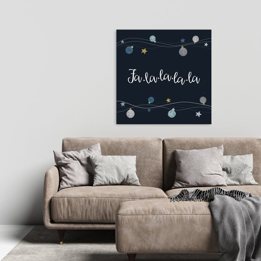 Christmas Ball Vector Canvas | Holiday Living Room Decor