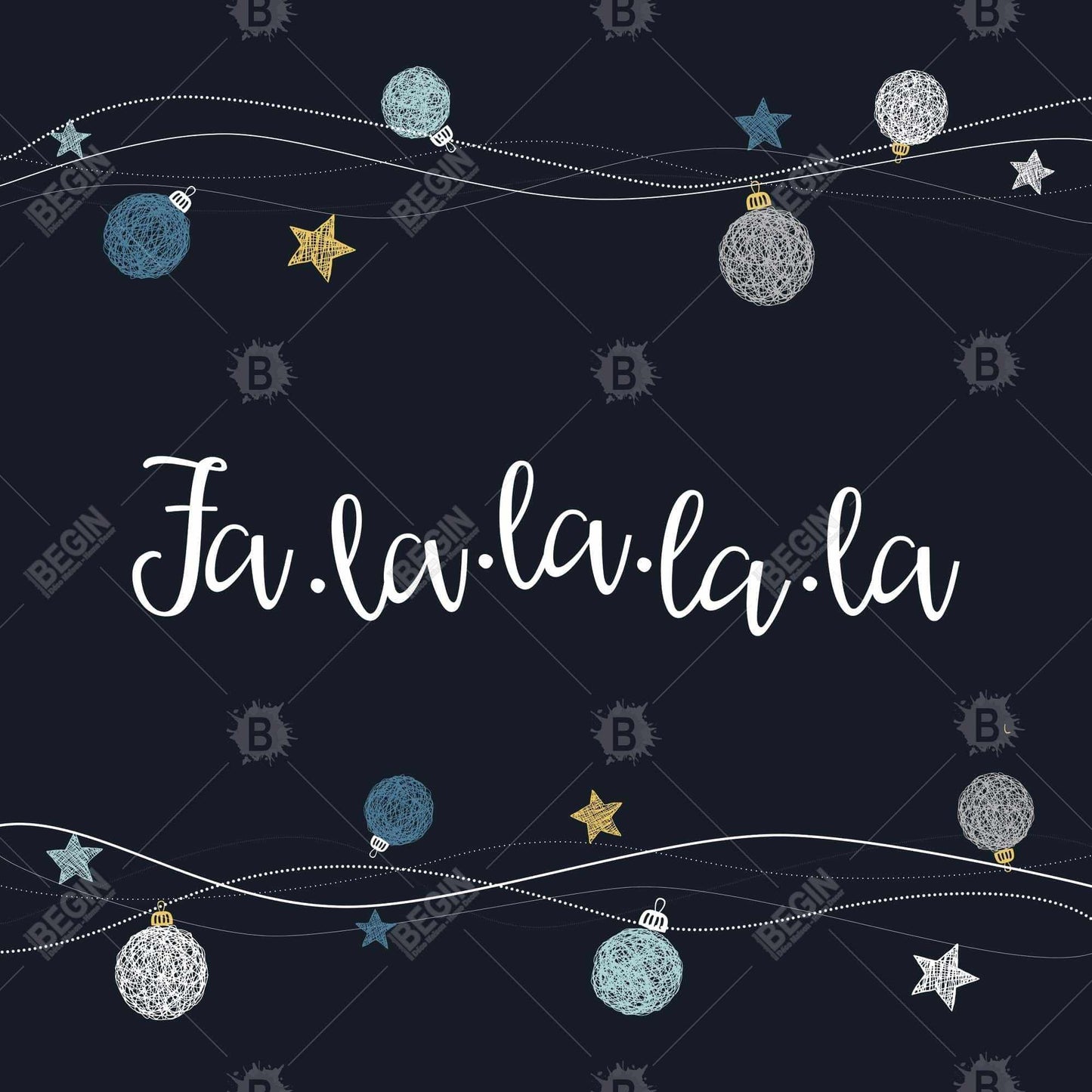 Fa-la-la-la-la Toile de chanson | Motif de symboles de faute de frappe, décoration d'intérieur