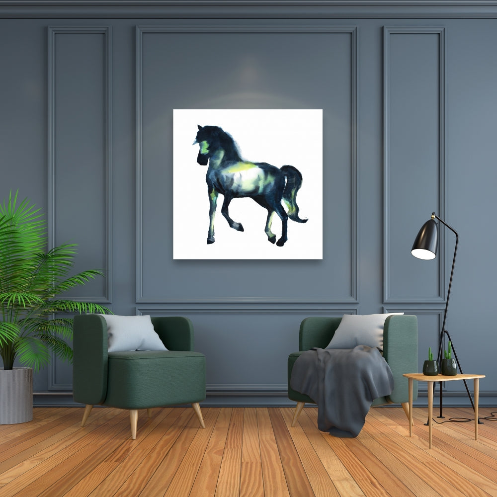 Toile élégante représentant un cheval - Décoration murale animalière
