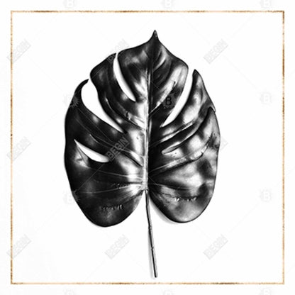 Toile de Philodendron à feuilles fendues – Décoration d'intérieur élégante