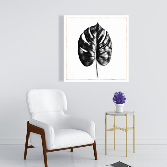 Toile de Philodendron à feuilles fendues – Décoration d'intérieur élégante