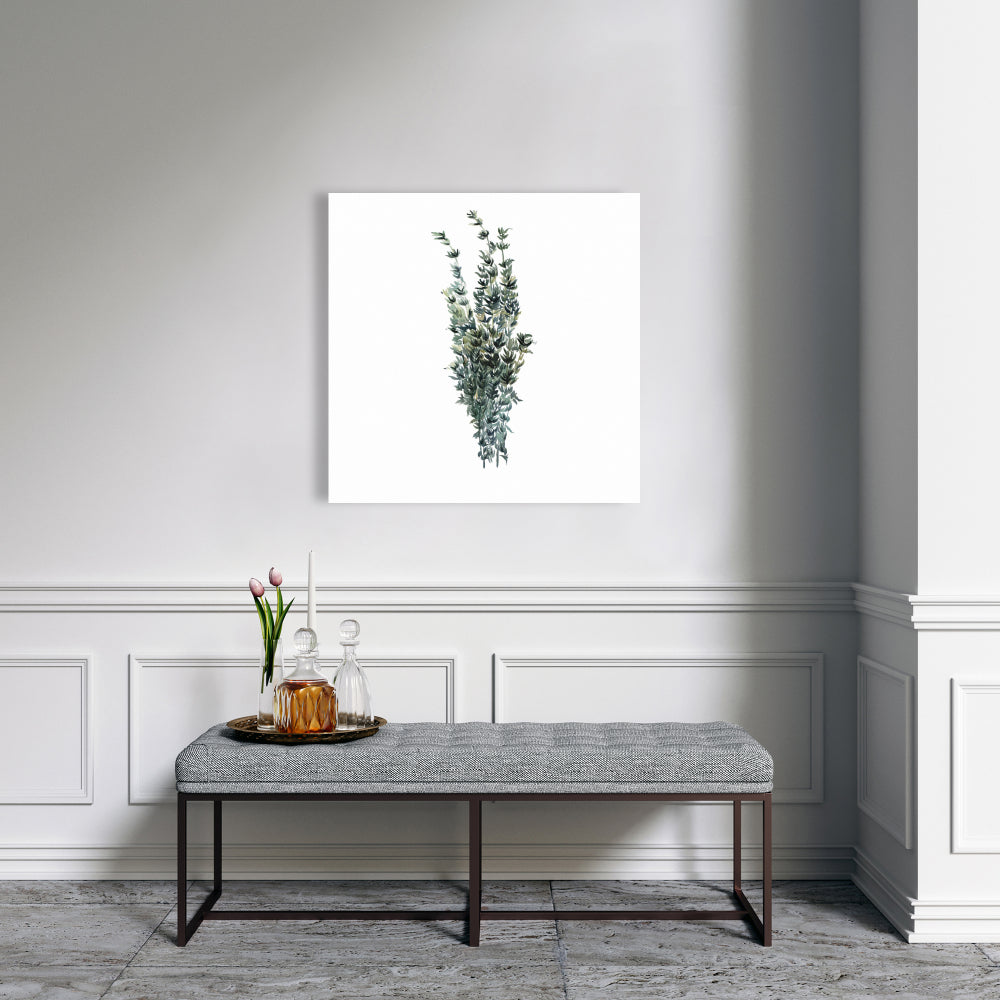 Thyme Leaves Bundle Canvas | Kitchen Decor Art Print