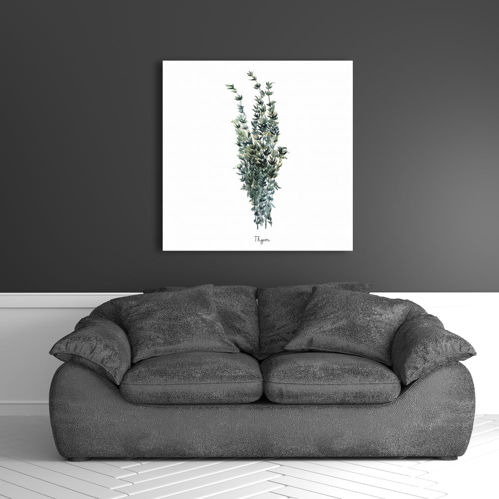 Thyme Leaves Bundle Illustrative Kitchen Canvas | Home Decor