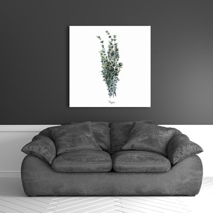 Thyme Leaves Bundle Illustrative Kitchen Canvas | Home Decor