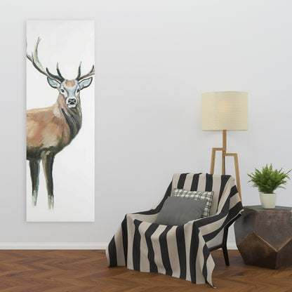 Rustic White Bedroom Canvas - Deer Art for Home Decor