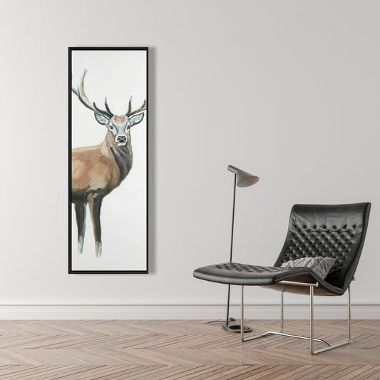 Deer Rustic Bedroom Canvas - Framed Wall Art for Home Decor