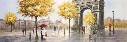 Modern Bedroom Trees Canvas | Arc de Triomphe to Paris Decor