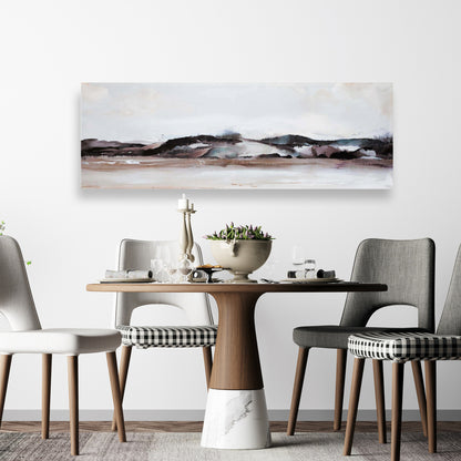 Watercolor Mountains Canvas - Landscapes Contemporary Trees Decor