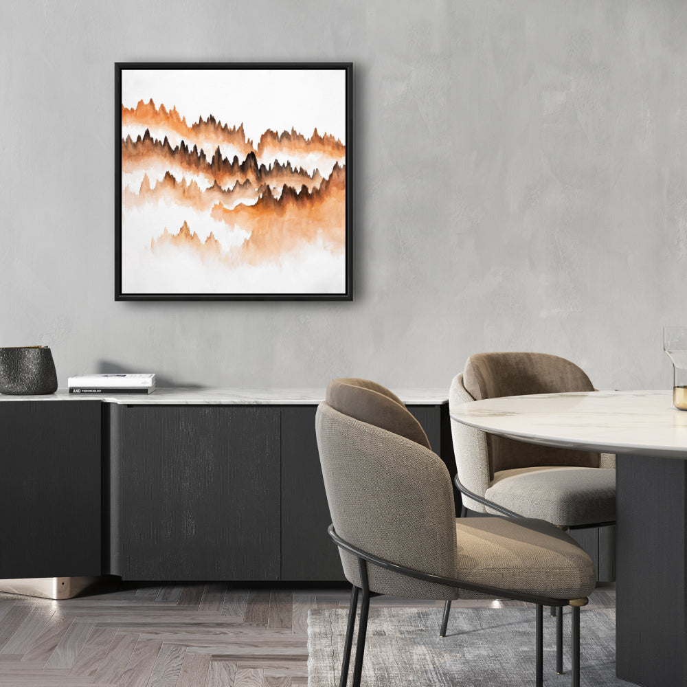 Mountain of Fir Trees | Minimalist Bedroom Canvas Decor