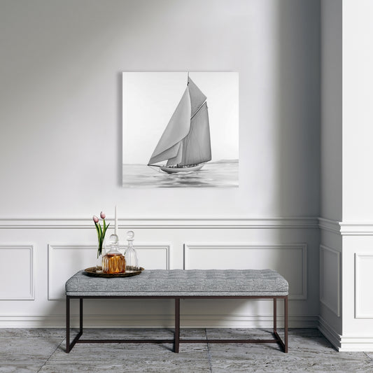 Vintage Sailing Ship Canvas - Bedroom Coastal Home Decor