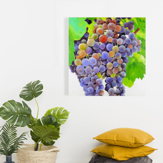 Bunch of Grapes Kitchen Canvas - Home Decor Wall Art
