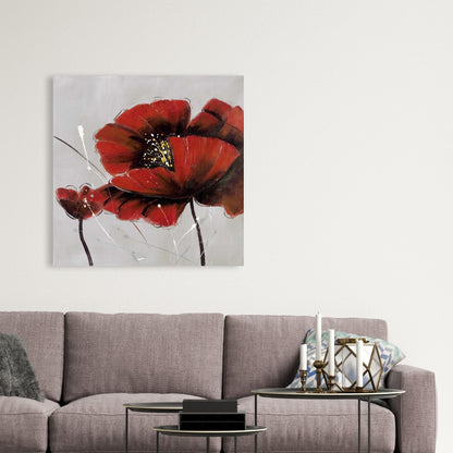 Red Poppy Flowers Canvas | Floral & Botanical Home Decor