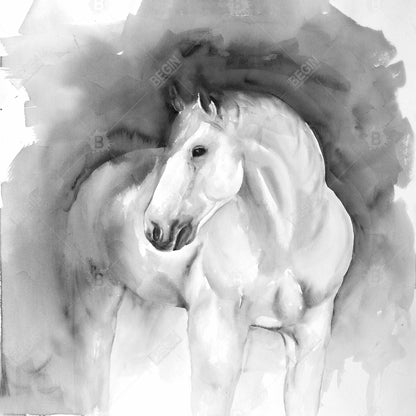 Beauty Animals Bedroom Canvas | White Framed Home Decor