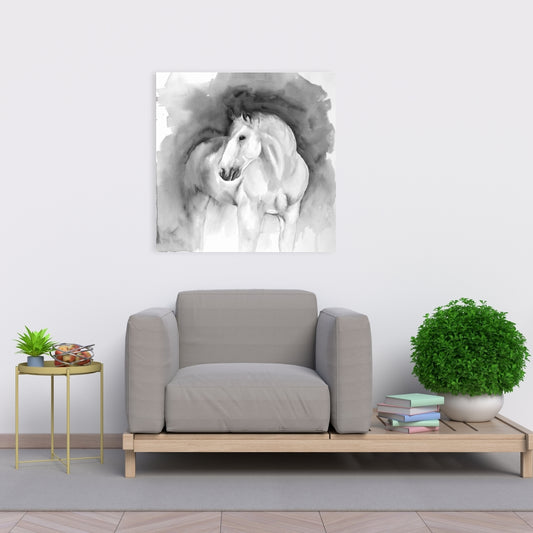 White Monochrome Farm Animals Canvas - Beauty Home Decor Art
