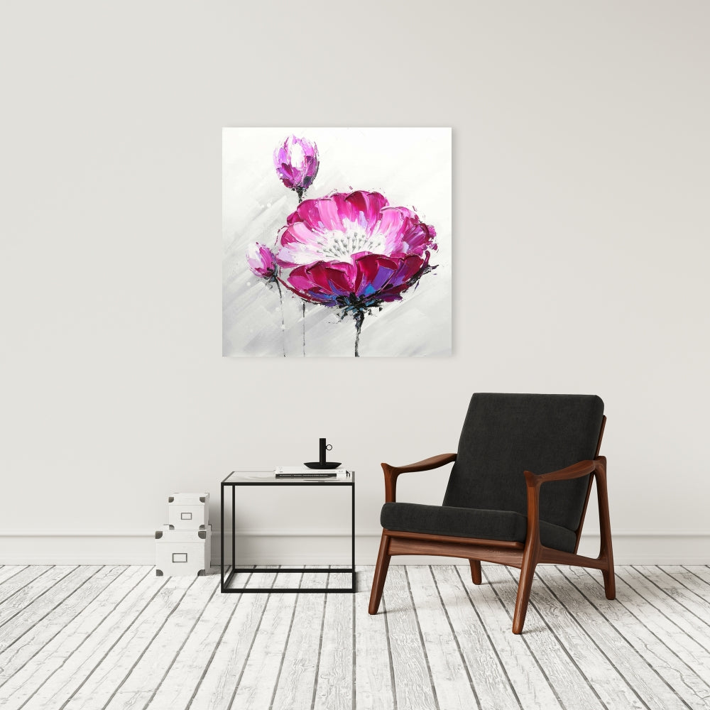 Floral & Botanical Canvas | Fuchsia Wild Flower Home Decor