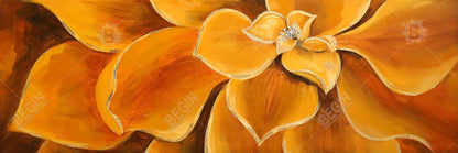 Orange Flower Closeup Canvas | Floral Botanical Home Decor