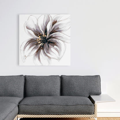 Purple Orchid Canvas | Romantic Floral Bedroom Decor Wall Art