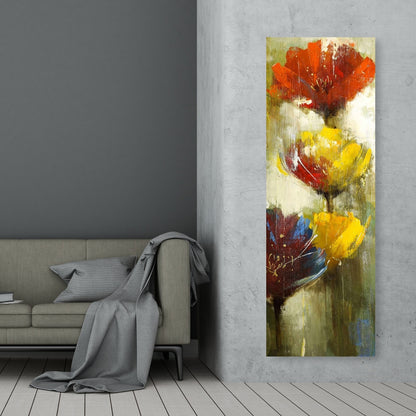 Orange & Yellow Flowers Canvas | Floral & Botanical Decor