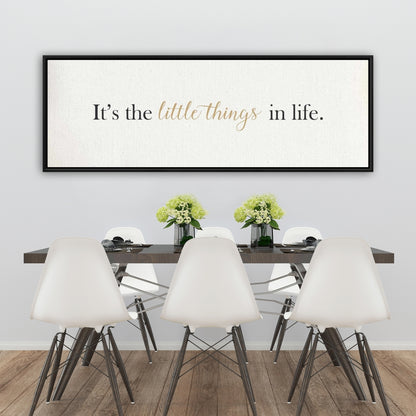 Black Minimalist Bedroom Canvas | It's the Little Things Decor