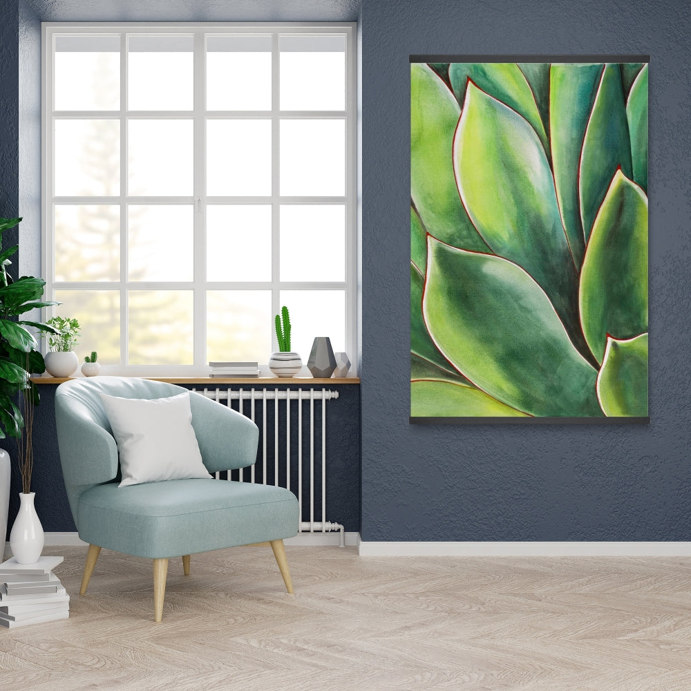 Watercolor Agave Plant | Botanical Magnetic Canvas Decor