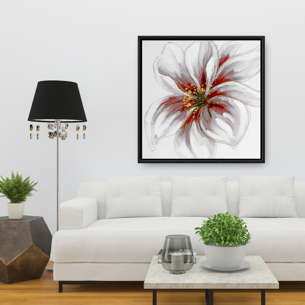 Resplendent Pink Orchid Framed Canvas - Botanical Home Decor
