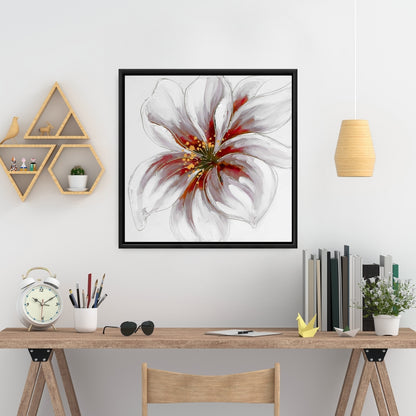 Resplendent Pink Orchid Framed Canvas - Botanical Home Decor