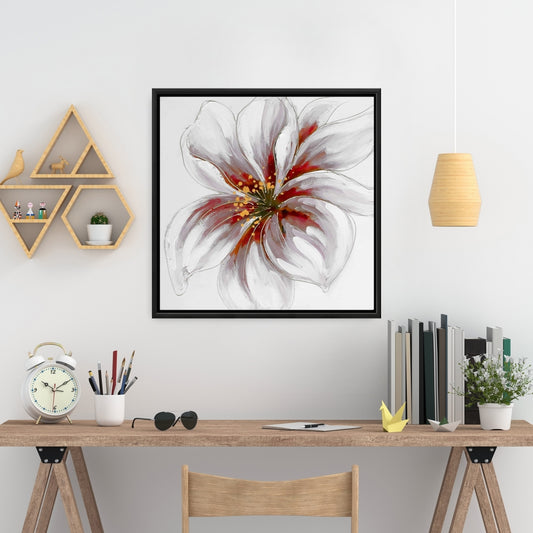 Resplendent Pink Orchid Framed Canvas - Botanical Home Decor