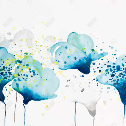 Dotted Paint Splash Flowers | Abstract Canvas | Home Decor