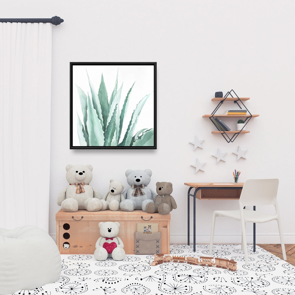 Watercolor Agave Plant Canvas | Botanical Home Decor Art