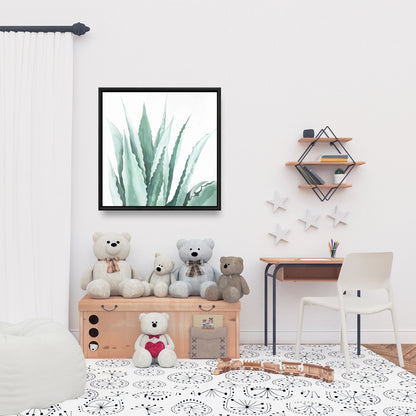 Watercolor Agave Plant Canvas | Botanical Home Decor Art
