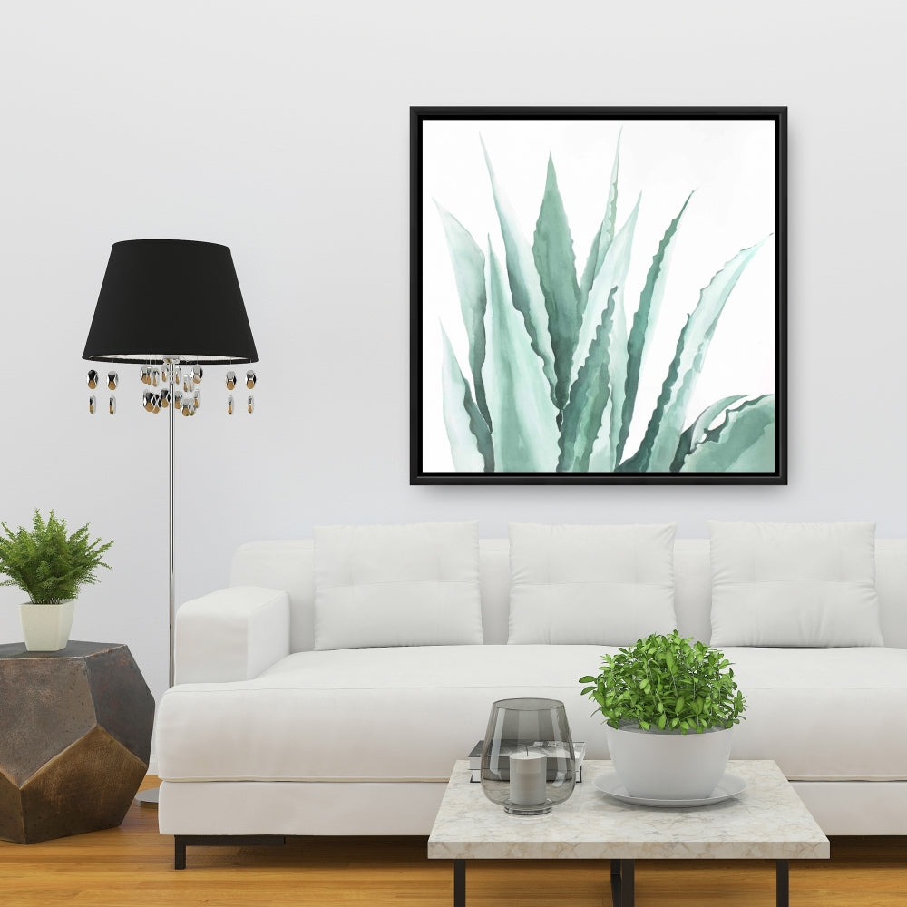 Watercolor Agave Plant Canvas | Botanical Home Decor Art