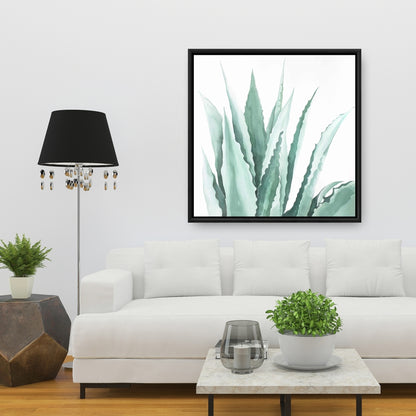 Watercolor Agave Plant Canvas | Botanical Home Decor Art