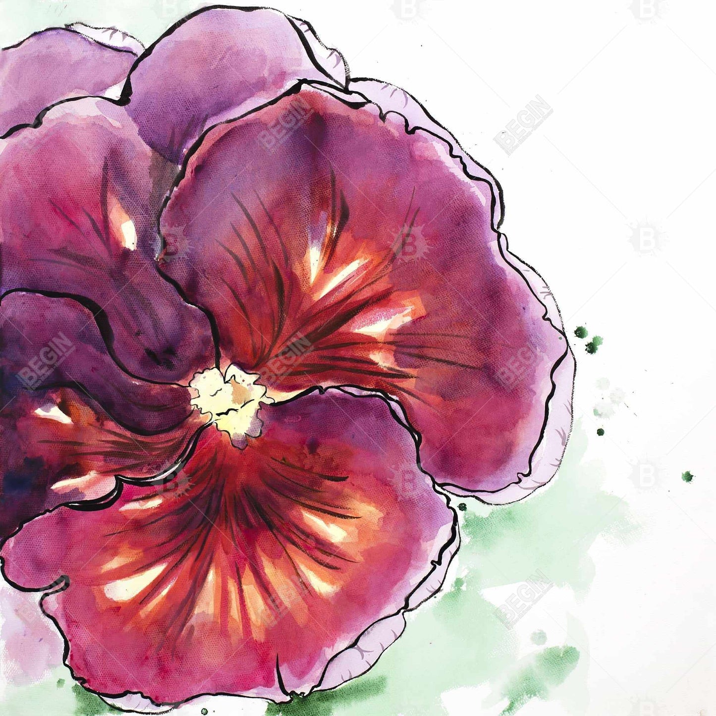 Bohemian Botanical Bedroom Canvas | Blossoming Orchid Decor