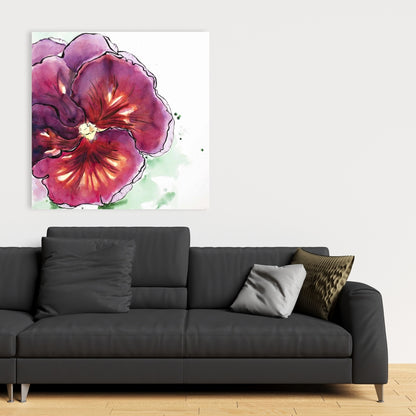 Toile Orchidée en fleurs - Décoration d'intérieur botanique florale blanche