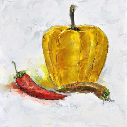 Peppers Gastronomy Canvas | Contemporary Kitchen Wall Art