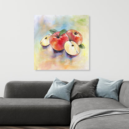 Apple Harvest Kitchen Leaves Canvas | Home Decor Wall Art