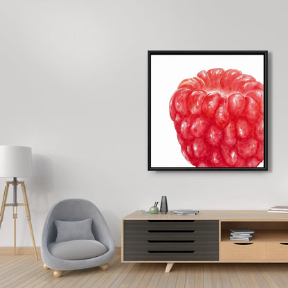 Toile Framboise | Décoration de cuisine gastronomique | Décoration murale