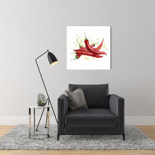 Red Hot Peppers Canvas | Kitchen Wall Art Decor | Home Style