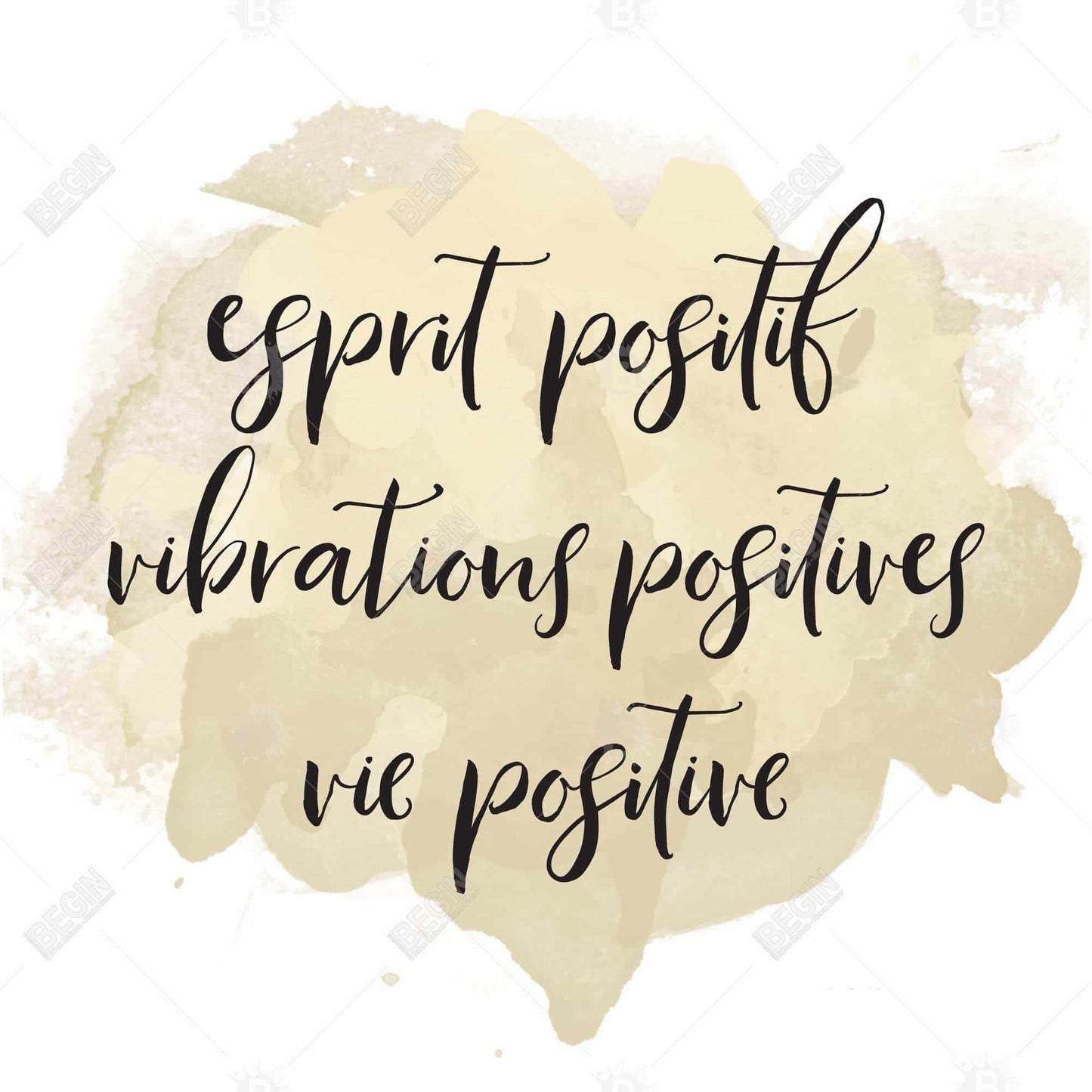 Esprit Positif Vibrations Positives Canvas - Motivational Decor