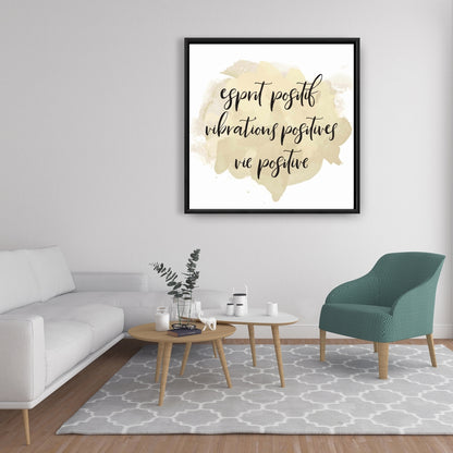 Vibrations positives | Formes spirituelles sur toile pour la décoration intérieure