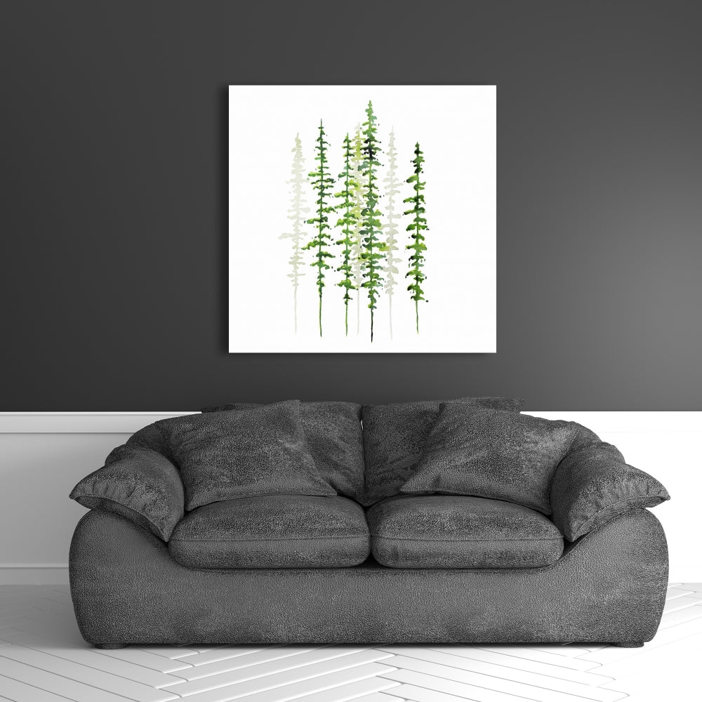 Minimalist Trees Canvas | Bedroom Wall Art Decor