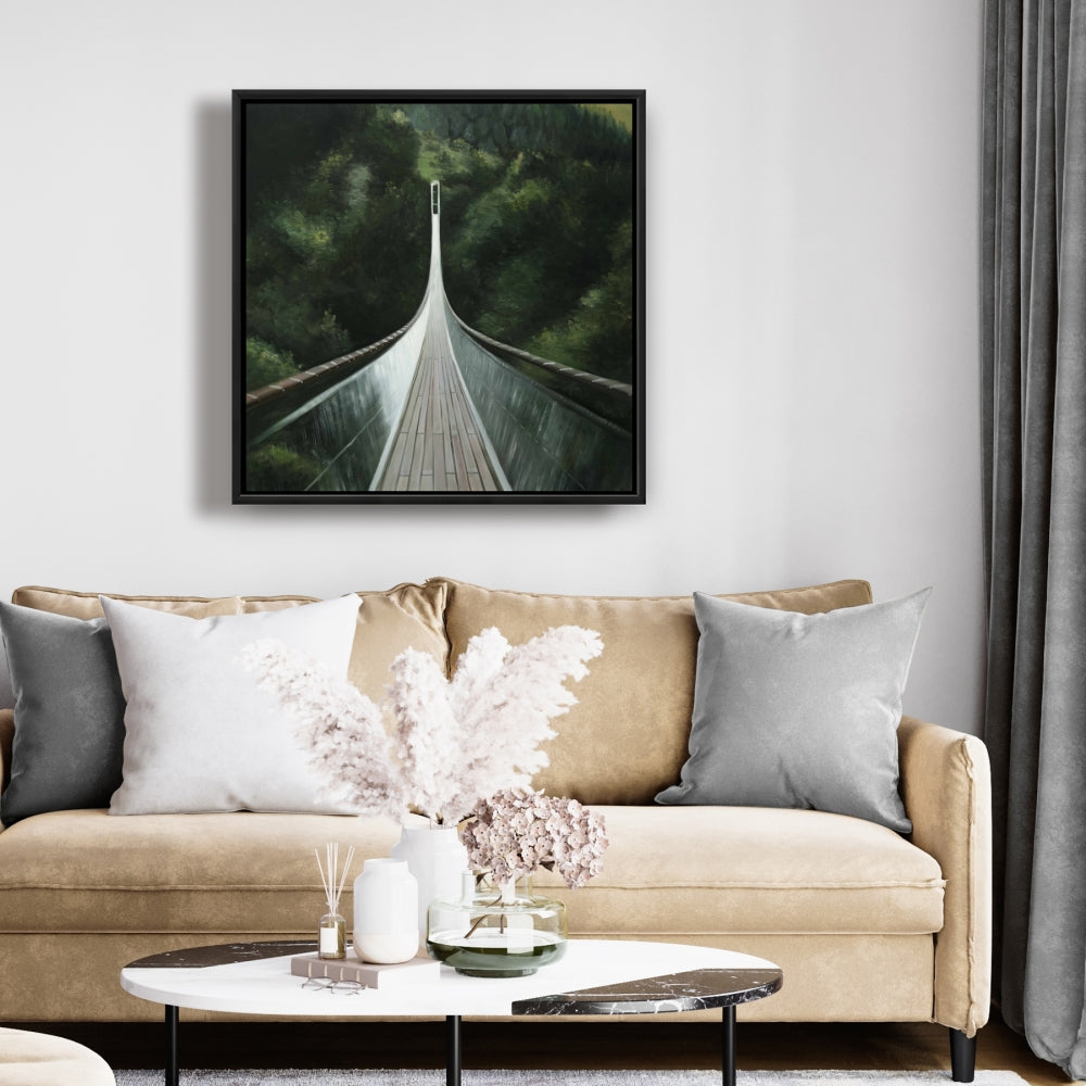 Toile encadrée « Pont escarpé » : Paysages modernes, pour décoration de chambre
