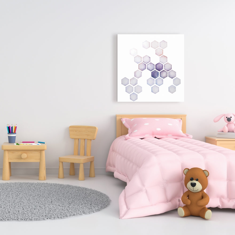 Alveoli Purple Abstract Canvas | Home Decor Wall Art