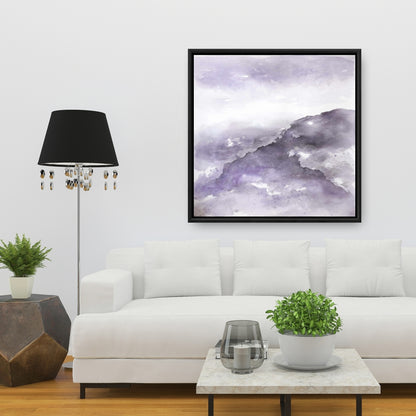 Toile encadrée contemporaine violette « Nebula » | Décoration d'intérieur