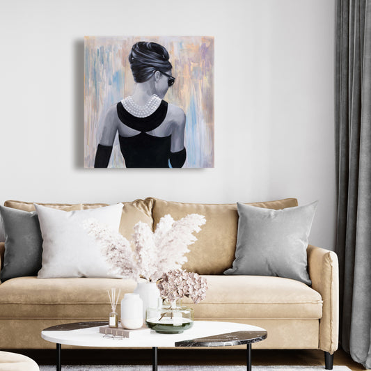 Audrey Hepburn Fashion Beauty Canvas | Home Decor Bedroom Art