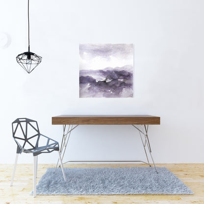 Purple Cloud Abstract Canvas - Modern Home Decor Wall Art