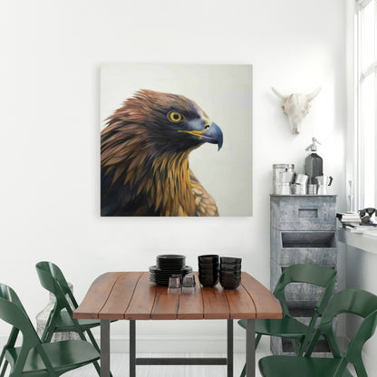 Brown-headed Eagle Canvas | Home Decor | Brown Animals Bird